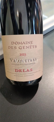 Rhônedalen Vacqueyras Domaine S Genêts 2023