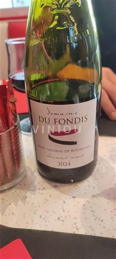 Loiren laakso Saint-Nicolas-De-Bourgueil Domaine Fondis 2024