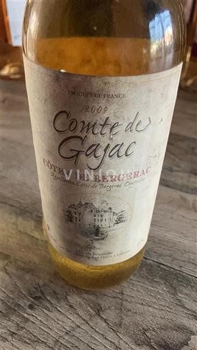 Sudoeste Côtes de Bergerac Comte de Gajac 2009