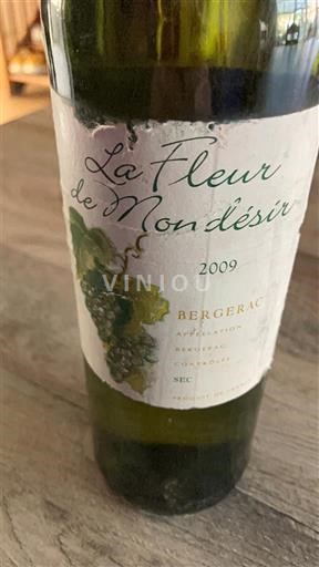 Sydväst Bergerac La Fleur de Mondésir 2009