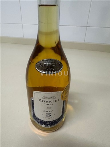 Tokaj Không được chỉ định Patricius 5 Puttonyos 2017
