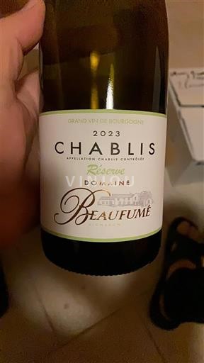 Bourgogne Chablis Domaine Beaufumé Réserve 2023