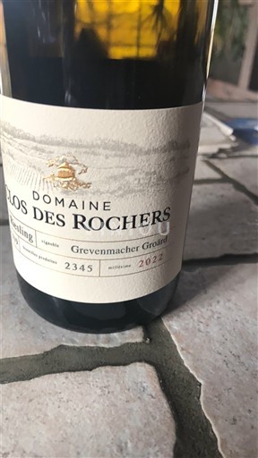 Moselle Luxembourg Không được chỉ định Domaine Clos des Rochers 2022