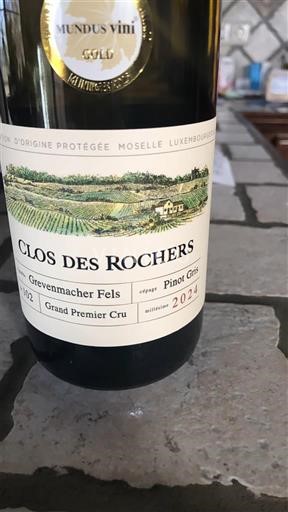 Moselle Luxembourg Clos des Rochers Grevenmacher Fels 2024