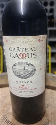 Bordeaux Graves Château Camus Maud 2014