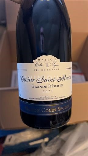 Bourgogne Ikke specificeret Maison Colin Seguin Cloître Saint-Martin Grande Réserve 2023