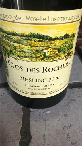 Moselle Luxembourg Clos des Rochers Grevenmacher Fels 2020