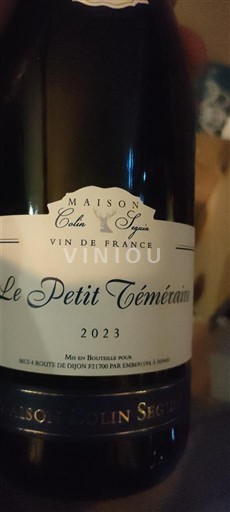 Burgundy Not Specified Maison Colin Seguin Le Petit Téméraire 2023