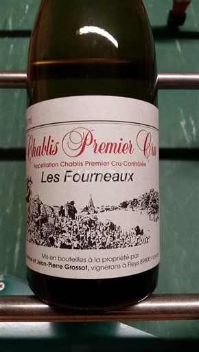 Bourgogne Chablis Premier Cru Jean-Pierre Grossot Les Fourneaux Icke årgångsbetecknad