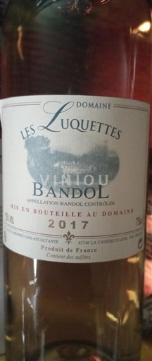Provence Bandol Domaine Les Luquettes 2017