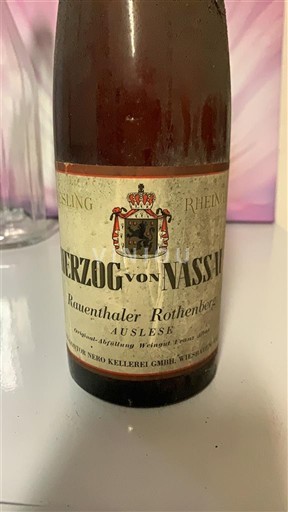 Rheingau Herzog von Nassau Rauenthaler Rothenberg 1964