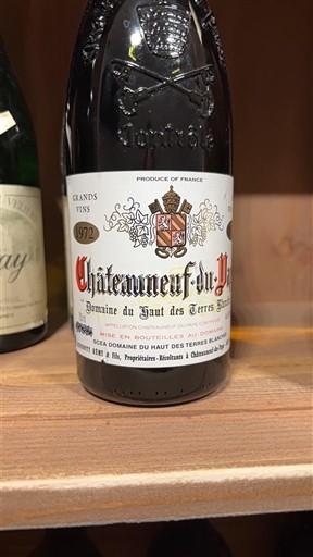 Valle del Ródano Châteauneuf-du-Pape. Domaine Haut des Terres Blanches 1972