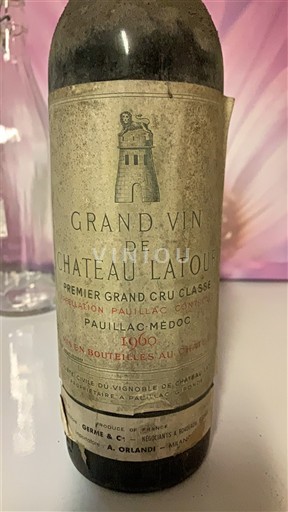 Bordeaux Pauillac Château Latour Grand Vin de Château Latour 1960