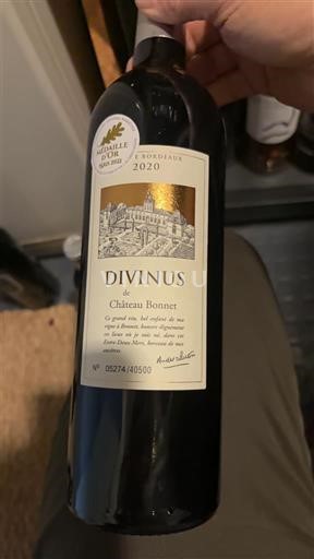Bordeaux Château Bonnet Divinus 2020