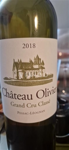 Bordeaux Pessac-Léognan Château Olivier 2018