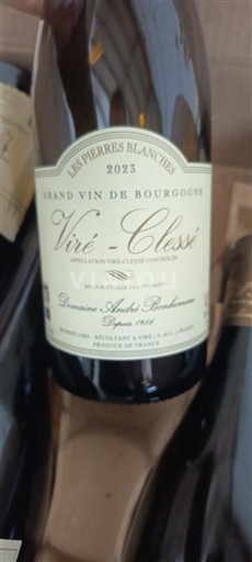Bourgogne Viré-clessé Domaine André Bonhomme Les Pierres Blanches 2023