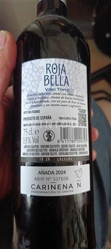 Aragon Carinena Roja Bella 2024