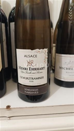 Alsace Määrittelemätön Vendanges Tardives Henri Ehrhart Gewurztraminer Vendanges Tardives 2018