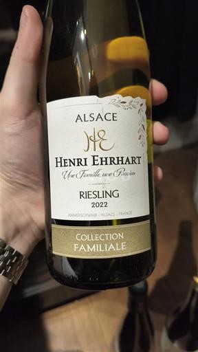 Alsasko Ryzlink Henri Ehrhart Collection Familiale 2022