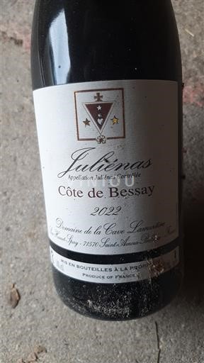Beaujolais Juliénas Domaine La Cure Lancrenon Côte de Bessay 2022
