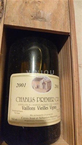 Burgundsko Chablis Premier Cru Caves Jean et Sébastien Dauvissat Vaillons Vieilles Vignes 2001