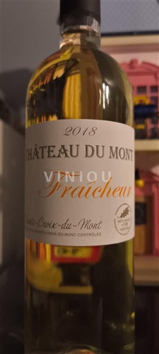 Bordeaux Sainte-Croix-Du-Mont Château Mont Fraîcheur 2018