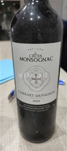 Bordeaux Not Specified Pavillon La Croix Monsognac Cabernet Sauvignon 2020