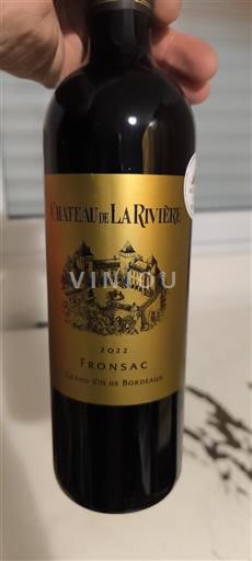 Bordeaux Fronsac Château La Rivière 2022