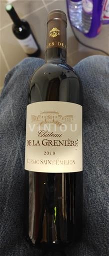 Bordéus Lussac-Saint-Émilion Château La Grenière 2019