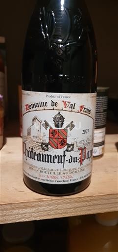 Rhônen laakso Châteauneuf-du-Pape Domaine Val Frais 2023