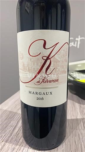 Bordeaux Margaux Château Kirwan K de Kirwan 2016