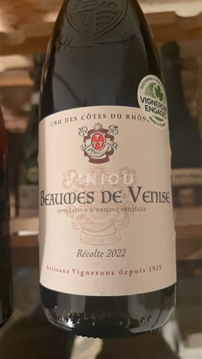Vale do Ródano Beaumes de Venise Vignerons de Beaumes de Venise 2022
