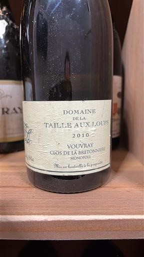 Loirevallei Vouvray Domaine La Taille aux Loups Clos de la Bretonnière Monopole 2010