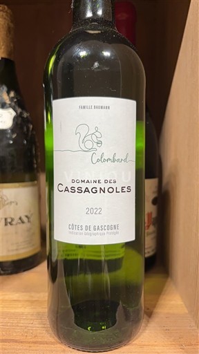 Sydvestfrankrig Côtes de Gascogne Domaine S Cassagnoles Colombard 2022