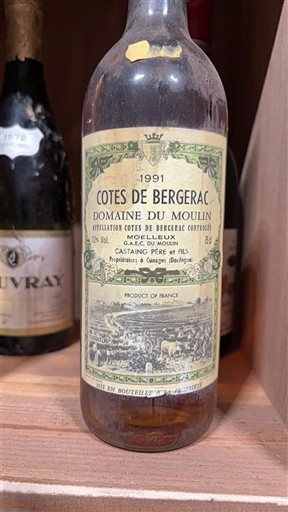 Sudoeste Côtes de Bergerac Domaine Moulin 1991