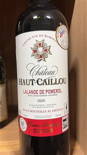 Bordeaux Lalande-de-Pomerol Château Haut-Caillou Prestige 2020