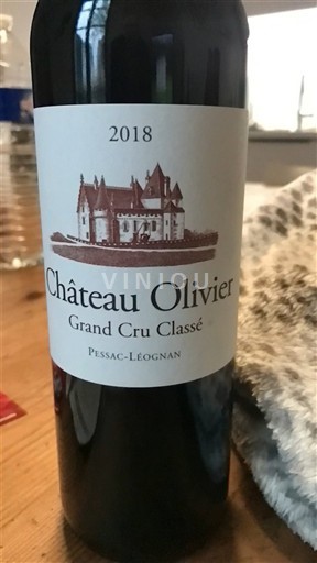Bordeaux Pessac-Léognan Grand Cru Classé Château Olivier 2018