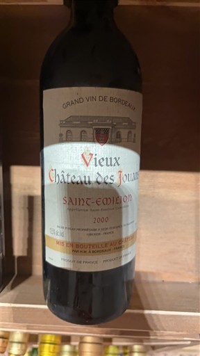 Bordeaux Saint-Émilion Château Vieux Château des Jouans 2000