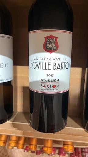 Bordeaux Saint-Julien Léoville Barton La Réserve de Léoville Barton 2017