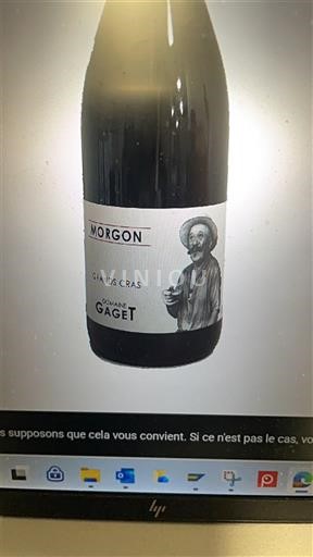 Beaujolais Morgon Domaine Gaget Grands Cras 2023