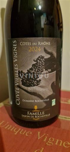 Rhônen laakso Côtes-du-rhône Domaine Rocheville Vieilles Vignes 2024