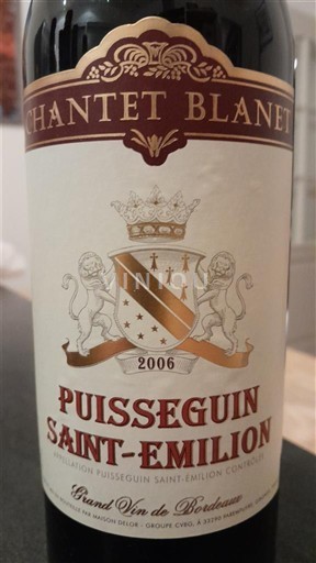 Burdeos Puisseguin-saint-émilion Chantet Blanet 2006