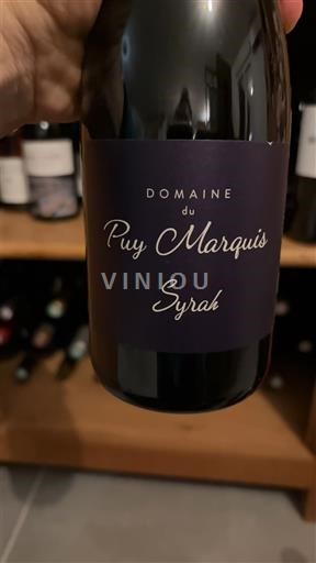 Alpit ja Rhônen maat Rhodanien rinteet Domaine Puy Marquis Syrah 2017
