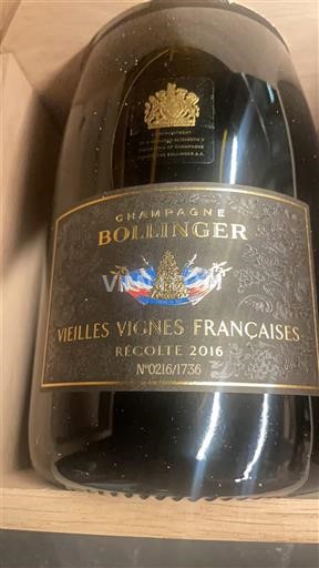 Champagne Bollinger Vieilles Vignes Françaises 2016