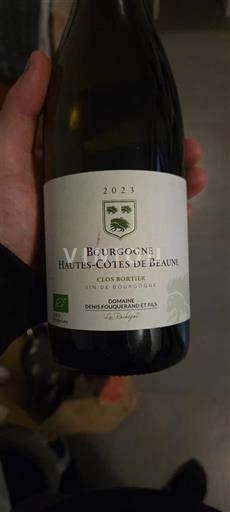 Burgundi Beaunen Ylämaat Domaine Nis Fouquerand et Fils Clos Bortier 2023