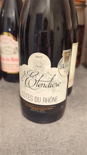 Rhônevallei Côtes-du-rhône L'Etendière 2017