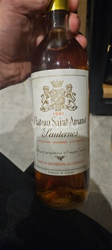 Bordeaux Sauternes Château Saint-Amand 1981