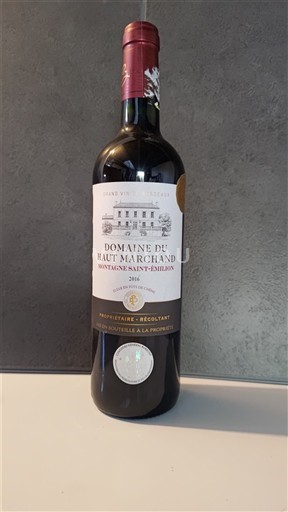 Bordeaux Montagne-saint-émilion Domaine Haut Marchand 2016