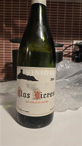 Viner Blanc sec Clos Nicrosi 2021 Frankrike Korsika Coteaux du Cap Corse AOC