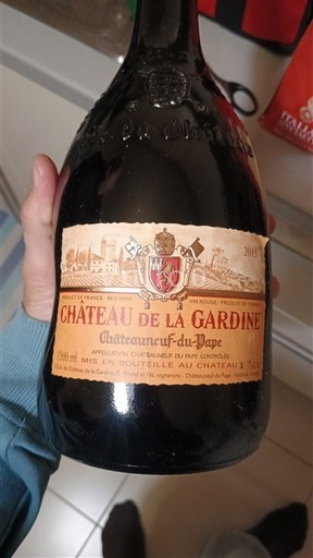Rhônen laakso Châteauneuf-du-Pape Château La Gardine 2015